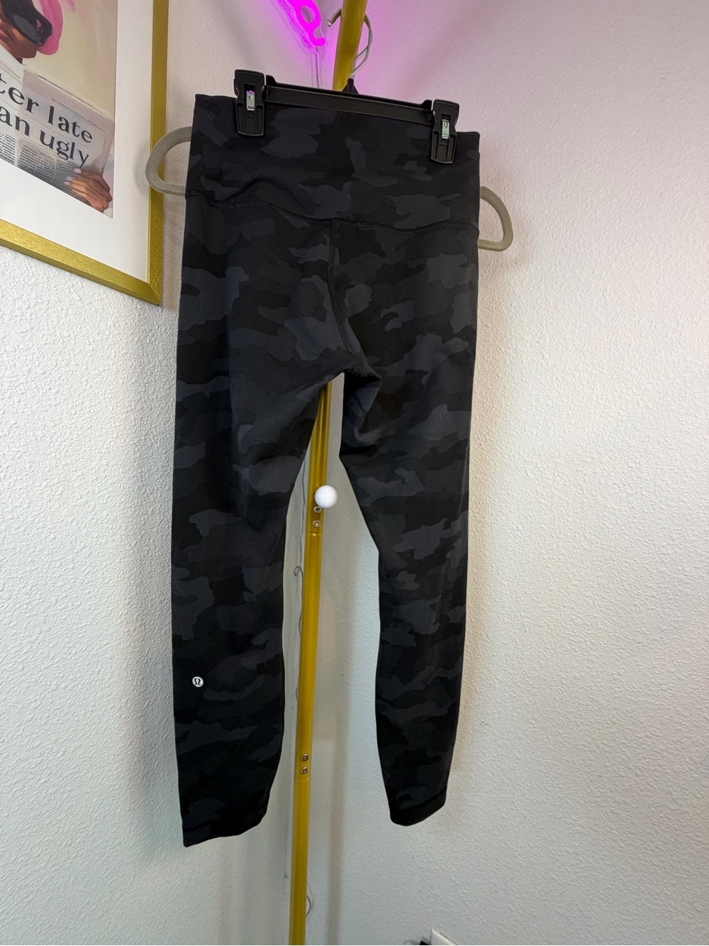 Lululemon Define Black & Charcoal Camo High-Rise Leggings Size 8 LNWOT